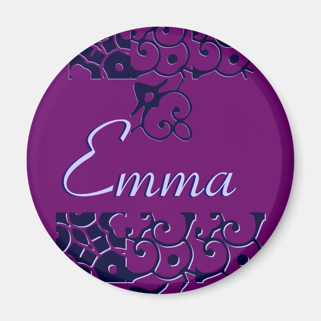 Emma Designer Namn Magnet - Anpassadet (Framsidan)
