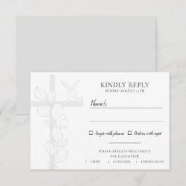 Emma Elegant Kor & Doves Bröllop Meal Choice OSA Kort