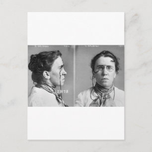 Emma Goldman - anarkist, 1911 Vykort