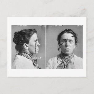 Emma Goldman - anarkist, 1911 Vykort