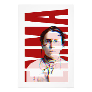 EMMA Goldman, kvinnlig anarkistisk kvinnohistoria Fototryck