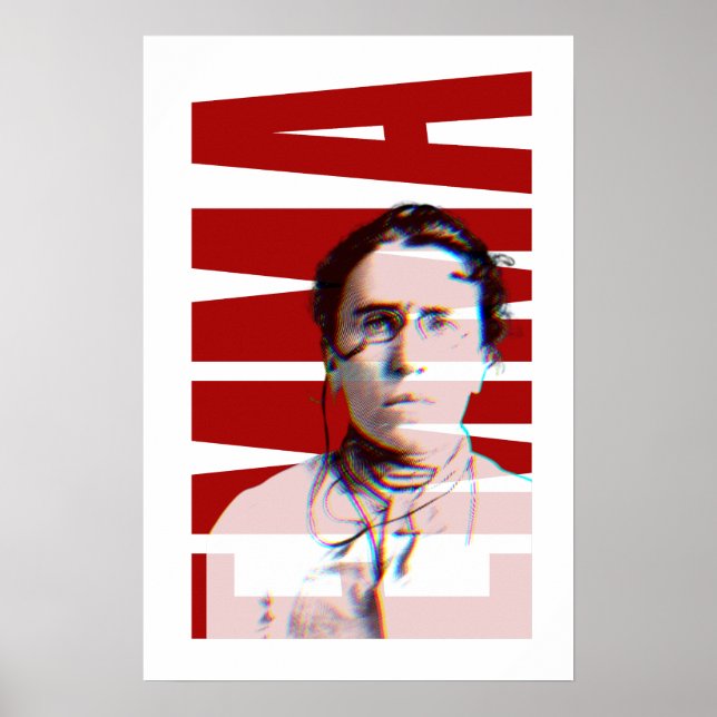 EMMA Goldman, kvinnlig anarkistisk kvinnohistoria Poster (Framsidan)