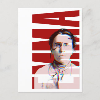 EMMA Goldman, kvinnlig anarkistisk kvinnohistoria Vykort