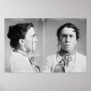 Emma Goldman Mugshot Poster
