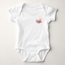 Emma Heart Baby Body  T Shirt