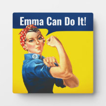 "EMMA KAN GÖRA DET", som motiverar Riveter.