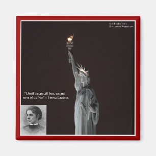 Emma Lazarus & Frihetsgudinnan Gifts & Cards Magnet