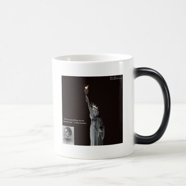 Emma Lazarus & Frihetsgudinnan presenter och kort Magisk Mugg (Höger)