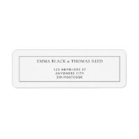 EMMA Modern Minimalistisk Returetiketter för OSA