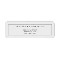 EMMA Modern Minimalistisk Returetiketter för OSA