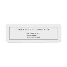 EMMA Modern Minimalistisk Returetiketter för OSA Returadress Etikett