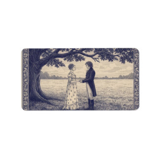 Emma & Mr. Knightley Adressetikett