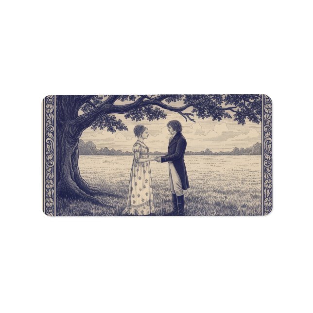 Emma & Mr. Knightley Adressetikett (Framsidan)