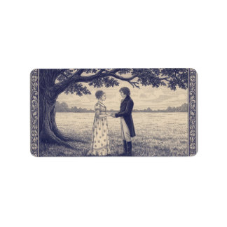 Emma & Mr. Knightley Adressetikett