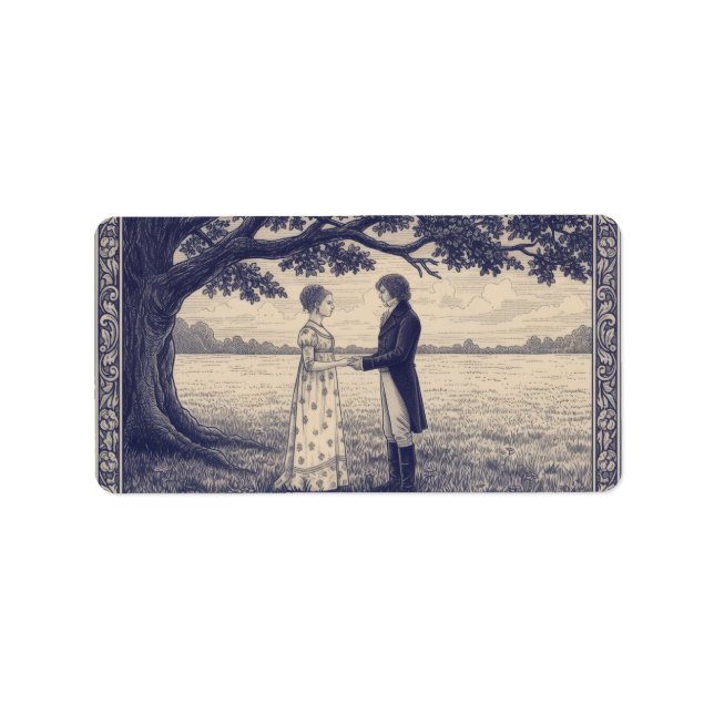 Emma & Mr. Knightley Adressetikett (Framsidan)