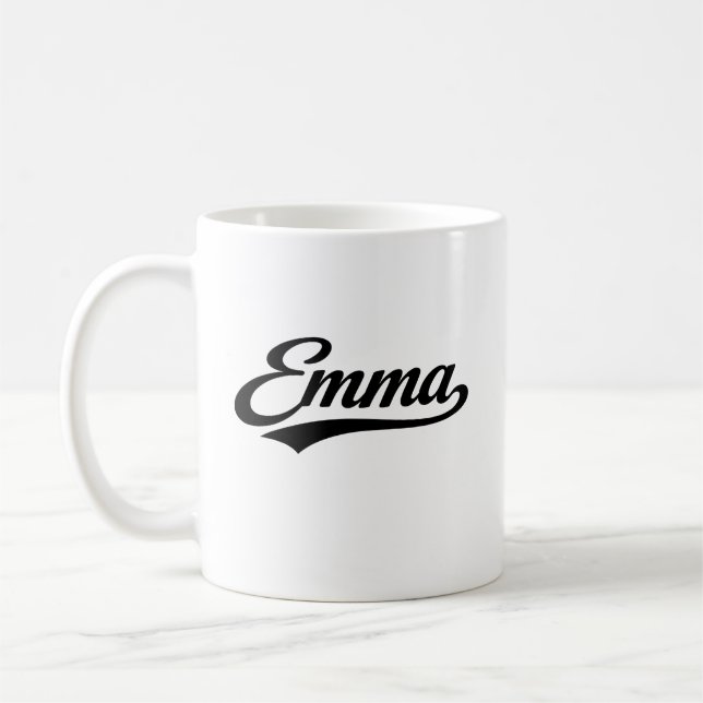 Emma name first last family gifts kaffemugg (Vänster)