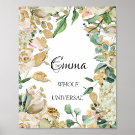 Emma Namn Betydelse Blommig Mint Bröllop Födelseda Poster