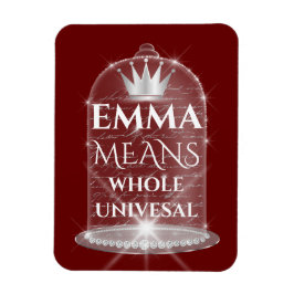 Emma Namn betyder Möhippa Birthday Proncess Magnet