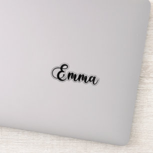 Emma Namn - Handskriven calligrafi Klistermärken