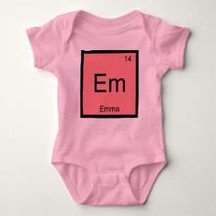Emma Namn kemi Inslag Periodiska Bord T-shirt