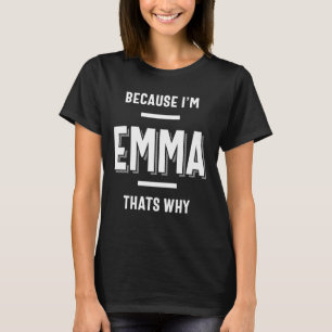 Emma Namn Personlig Women Girl T Shirt