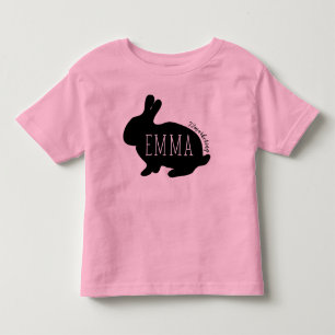 Emma Påskhare Spädbarn Top Girls Vår Rosa Tee Shirt