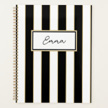 Emma Rand Weekly Planner in Black and White