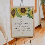 EMMA Rustic Solros Möhippa VälkomstPoster Poster<br><div class="desc">Den här möhippan har välkomsttecken med rustiska vattenfärgsolblommor och ett rent skript-teckensnitt. Välkomsttecknet är perfekt för land lada eller möhippa under falltemat.</div>