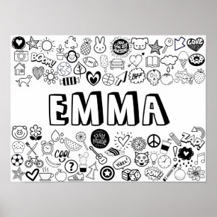 EMMA:s Färg-it-Yourself-dispositionsdesign Poster
