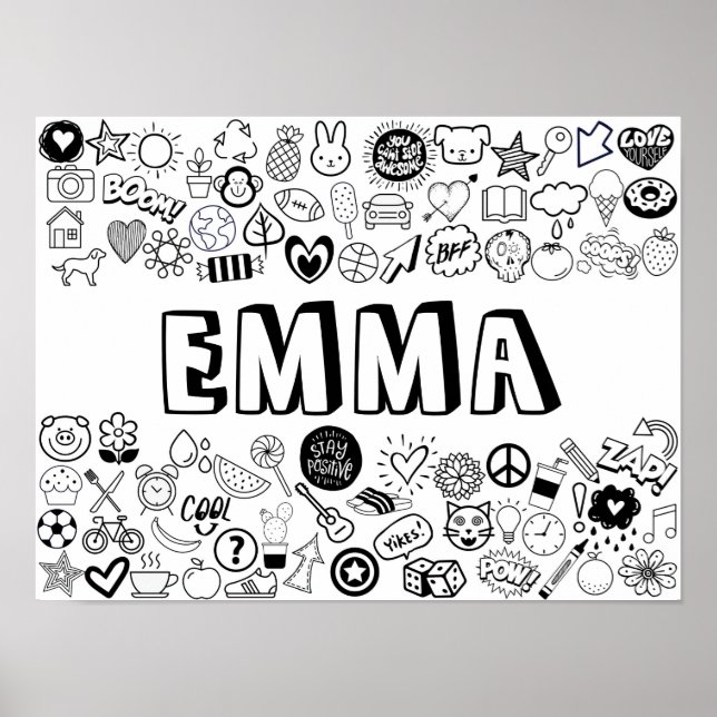 EMMA:s Färg-it-Yourself-dispositionsdesign Poster (Framsidan)