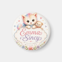 Emma Sincy Logotyp Kylskåpsmagnet