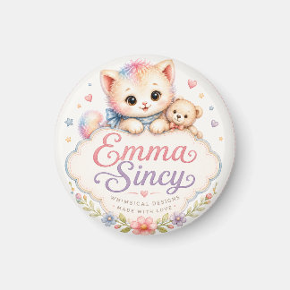 Emma Sincy Logotyp Kylskåpsmagnet