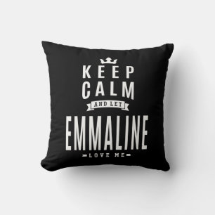 Emmaline Personlig Namn Birthday Gift Kudde