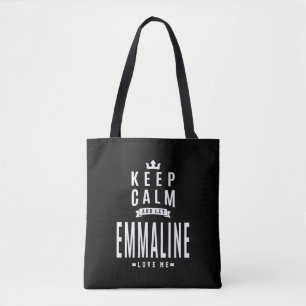 Emmaline Personlig Namn Birthday Gift Tygkasse