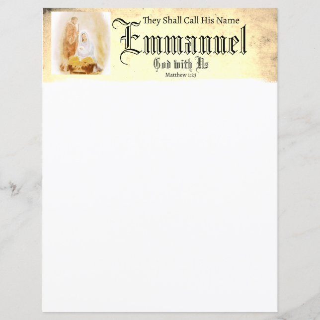 Emmanual Kristet julpapper (Framsida)