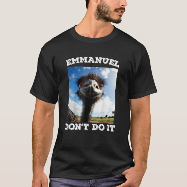 Emmanuel Do Emu T Shirt (Framsida)