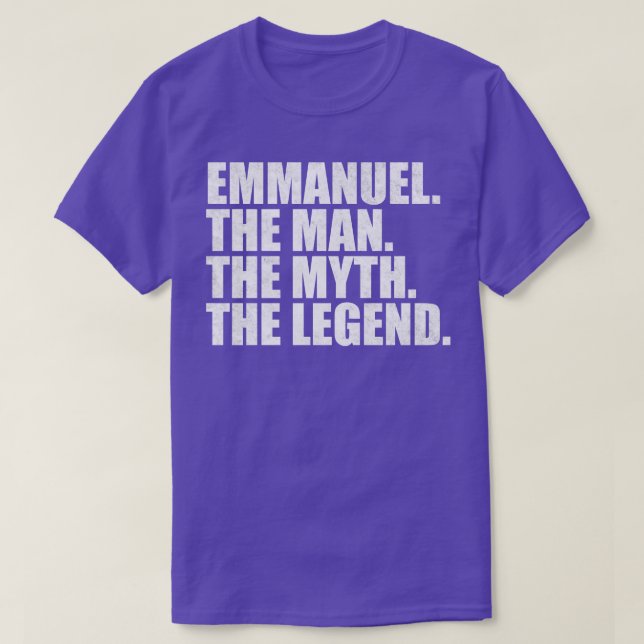Emmanuel Emmanuel Namn Emmanuel given namn T Shirt (Design framsida)