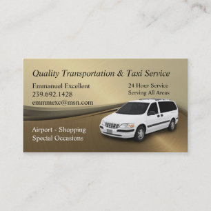 Emmanuel Excellent Taxi Service Visitkort