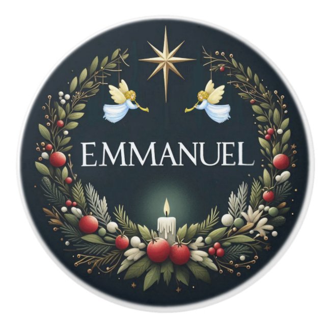 Emmanuel jul änglar knopp (Framsidan)