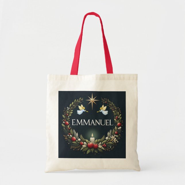 Emmanuel jul änglar tygkasse (Framsidan)