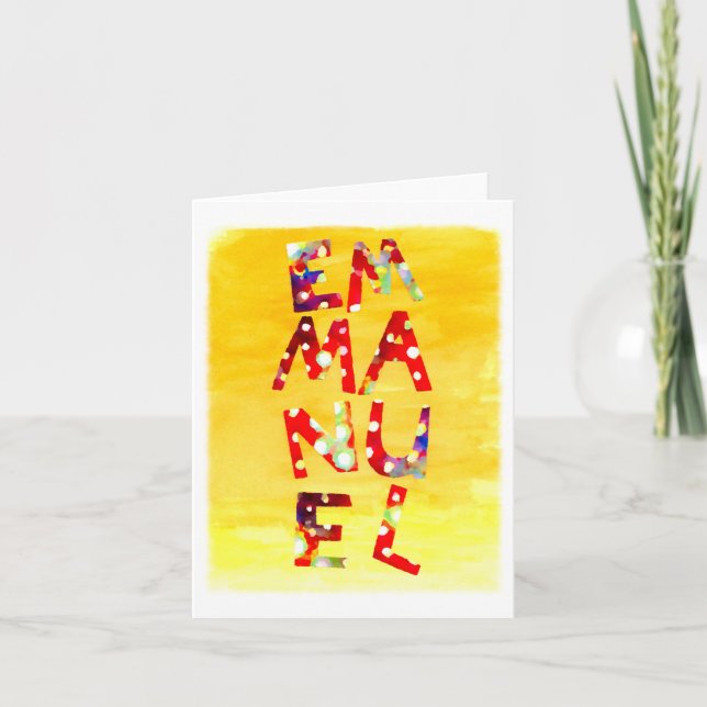 Emmanuel kort (Framsida)