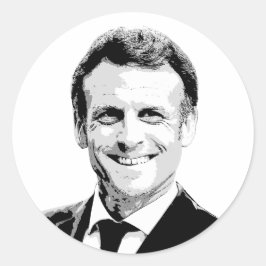 Emmanuel Macron Runt Klistermärke