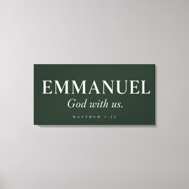 EMMANUEL | Matteus 1:23 | Jul  Canvastryck (Framsida)