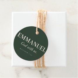 EMMANUEL | Matteus 1:23 | Jul Gåvor Etiketter