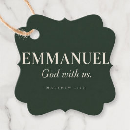 EMMANUEL | Matteus 1:23 | Jul Gåvor Etiketter