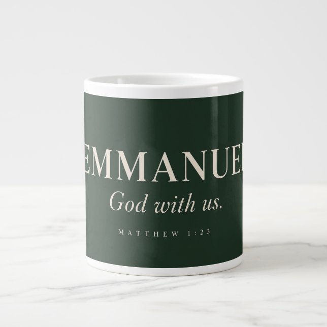 EMMANUEL | Matteus 1:23 | Jul Jumbo Mugg (Framsidan)