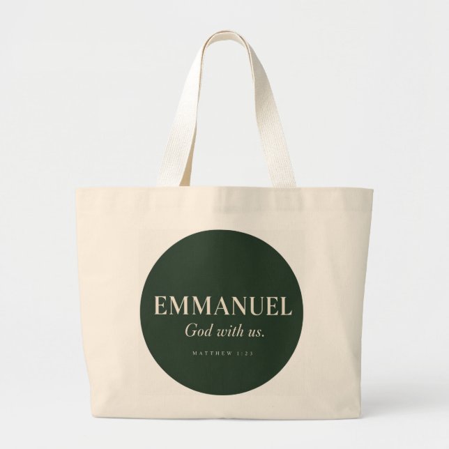 EMMANUEL | Matteus 1:23 | Jul  Jumbo Tygkasse (Framsidan)
