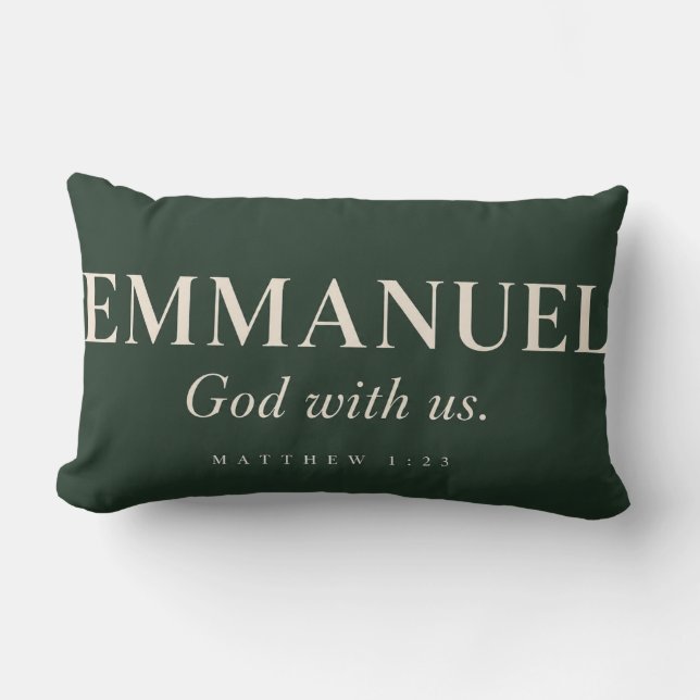 EMMANUEL | Matteus 1:23 | Jul  Lumbarkudde (Framsida)