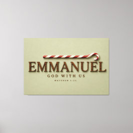 EMMANUEL | Matteus 1:23 Jul | Mjuk Salvia Canvastryck
