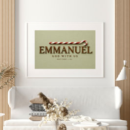 EMMANUEL | Matteus 1:23 Jul | Mjuk Salvia Poster